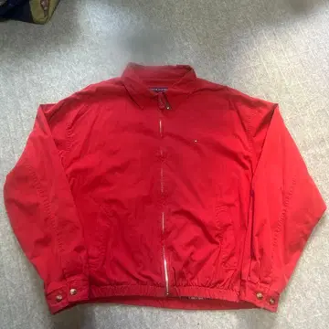 TOMMY HILFIGER 레드 점퍼 XL