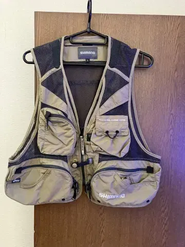 SHIMANO 낚시용 조끼 베이지