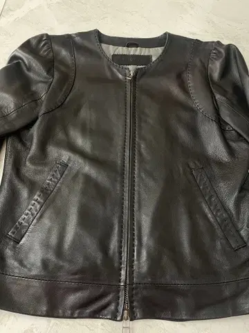 리얼 가죽 자켓 블랙