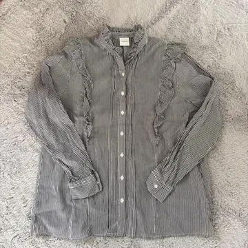 스픽 앤 스팬 스트라이프 프릴 셔츠