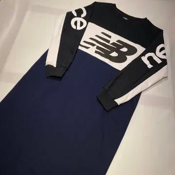 뉴발란스 원피스 빅 로고 프린트 맨투맨 긴팔 L