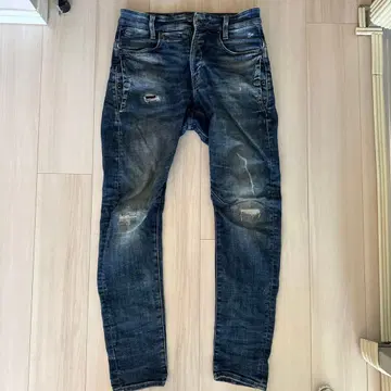 지스타 D-스택 3D 슬림 데미지 데님