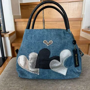 싱크비 데님 하트 백