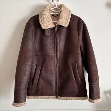 SHIPS any 무스탕 자켓 브라운