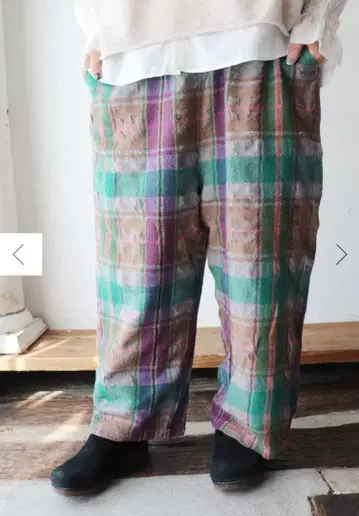 tumugu 체크 팬츠