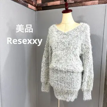 19 새상품급 resexxy 샤기 니트 원피스