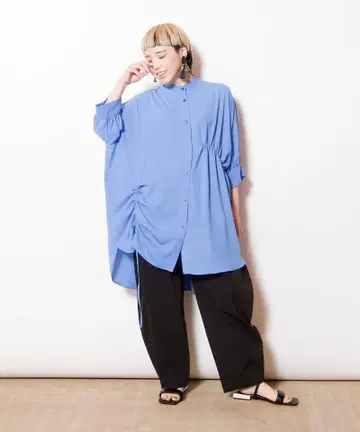 새상품 오즈모시스 턱커브 팬츠