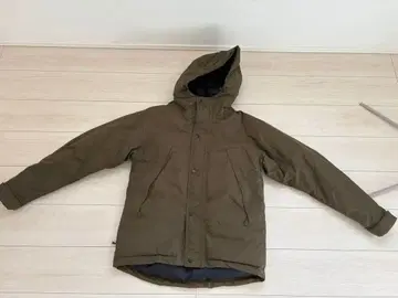 올리브색 L 사이즈 다운 자켓