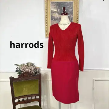 44 harrods 해롯 리브 니트 원피스