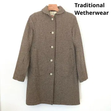 [새상품급] 트래디셔널 웨더웨어 건클럽 체크 코트