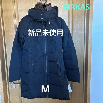 [ 미사용 새상품 ] 블랙 퀼팅 롱 코트 M