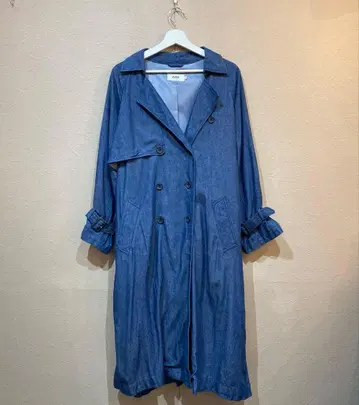 AZUL BY MOUSSY SPRING TRENCH COAT BLU