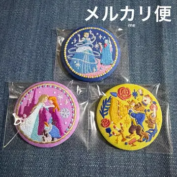 디즈니 자수 캔뱃지 3개 세트