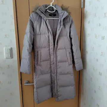 INED 이네드 그레이 다운 롱 코트 사이즈 9