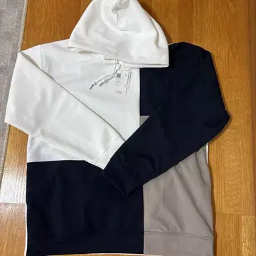 새상품, 미사용 THE SHOPTK 후드티 화이트/네이비/그레이 XL