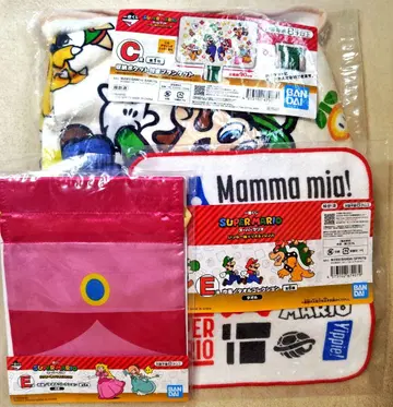 슈퍼 마리오 제일복권 담요+복조리/타월 세트