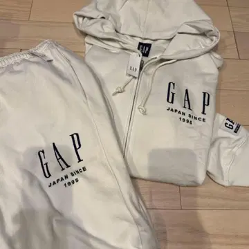 GAP 후드티 30th 30주년 기념일 화이트 L 셋업
