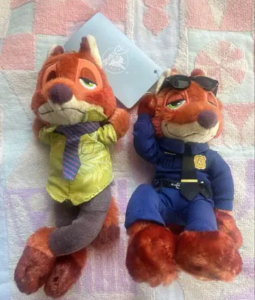 디즈니 스토어 멋진 봉제 인형 키체인 닉 주토피아