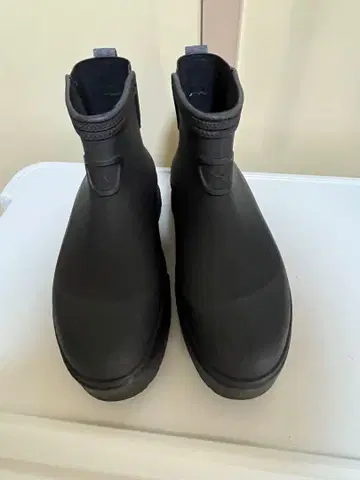 블랙 러버 숏부츠