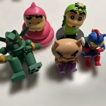 짱구는 못말려(크레용 신짱) 소프트 비닐 피규어 5체 세트