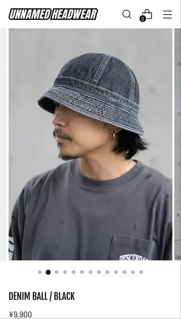 UNNAMED HEADWEAR DENIM BALL BLACK