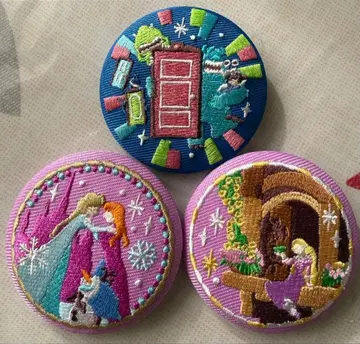 [ 초특가 ] 디즈니 자수 캔뱃지 3개 세트