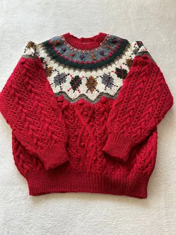 빈티지 페어아일 니트