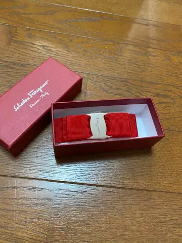 Ferragamo 리본 헤어 액세서리 레드