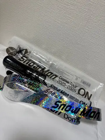 SnowMan 응원봉 은색 테이프