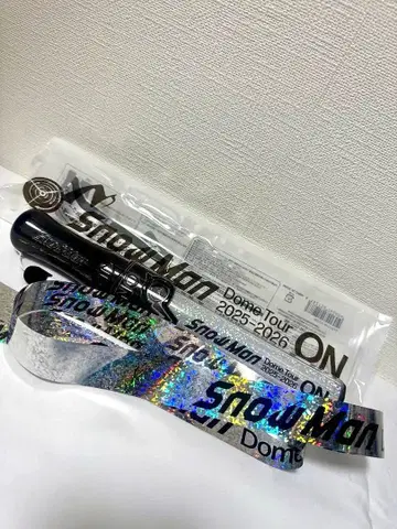 SnowMan 응원봉 은색 테이프