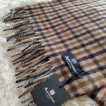 아쿠아 스큐텀 Aquascutum 캐시미어 100% 머플러 잉글랜드제