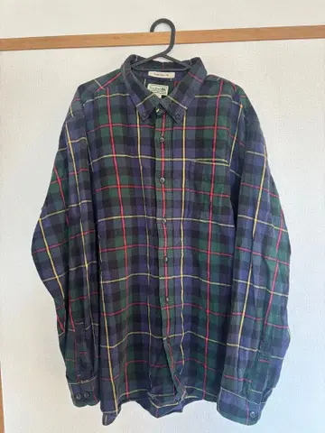 L.L.Bean 플란넬 셔츠 체크 무늬 플란넬 셔츠 XL-REG