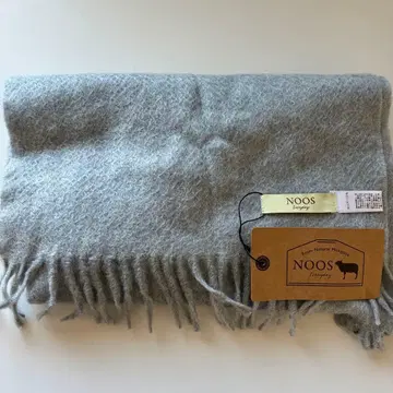 미사용 새상품 NOOS 몽골산 캐시미어 머플러 100% 택 포함