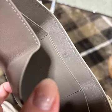 bonaventura 3단 폴더형 지갑 화이트 x 토프