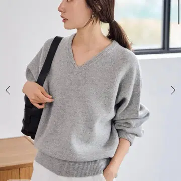 [ 새상품급 ] FRAMeWORK AQUA V넥 풀오버