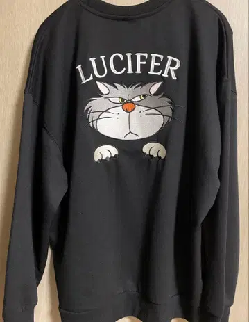 디즈니 루시퍼 긴팔 티셔츠 트레이닝복 남성용 여성용 아베일
