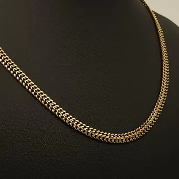 각인 스테인리스 스틸 체인 골드 목걸이 심플 키헤이