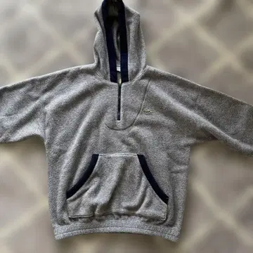 라코스테 플리스 후드티 그레이 구제 의류