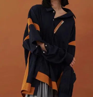 seesew 코듀로이 2WAY 블록 셔츠