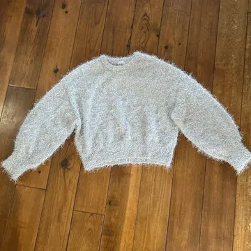 ITEMS URBAN RESEARCH 라메 샤기 니트 실버