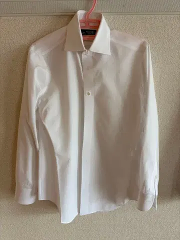 가마쿠라 셔츠 37-81 무지 화이트 셔츠 브로드 크로스