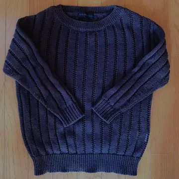 DAM 다크 그레이 스트라이프 니트