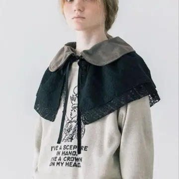 사만사 모스모스 [3WAY] 레이어드 탈착식 옷깃 블랙