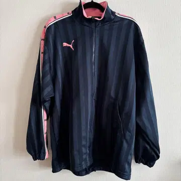 푸마 스트라이프 저지 네이비/핑크