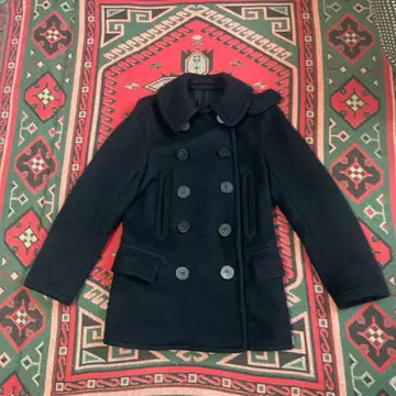 하자품 ANATOMICA 네이비 더블 브레스트 피코트