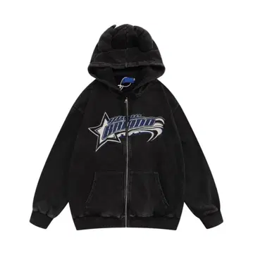 귀 달린 y2k 후드티