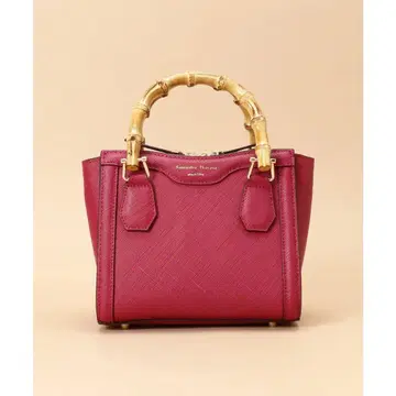 사만다 타바사 가죽 대나무 핸들 백