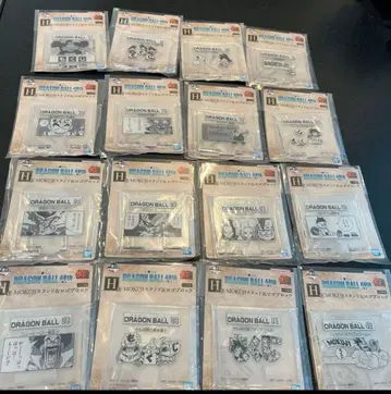 드래곤볼 40주년 제일복권 H상 MOKUJI 스탠드 16종 세트