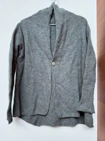 울 100% 그레이 가디건 VKCD-3841D