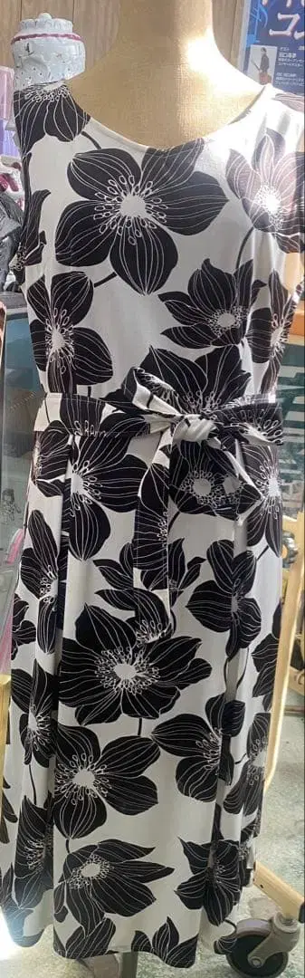 GRACE 플라워 패턴 슬리브리스 원피스 13호